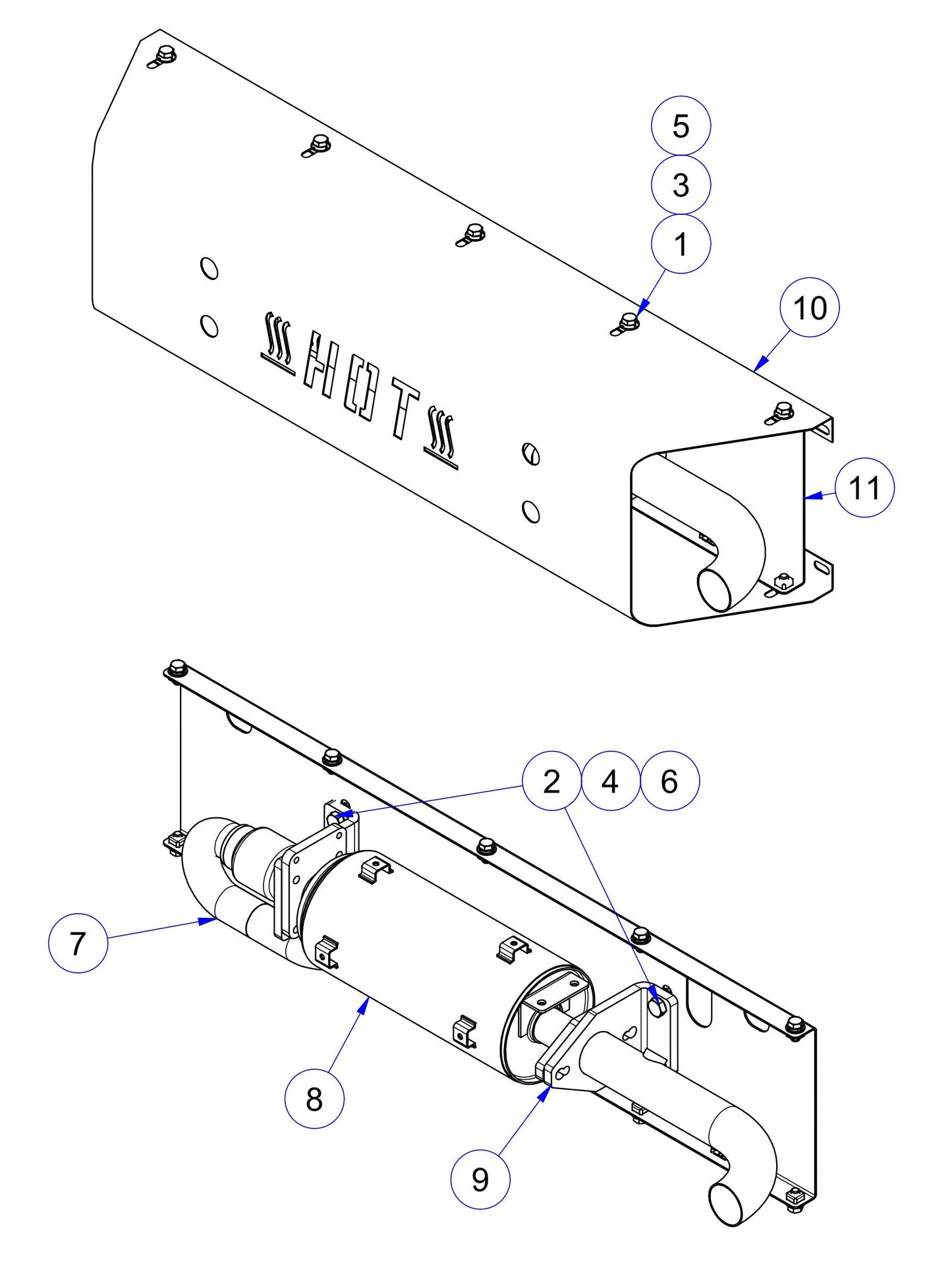 MSP475 Exhaust Assembly Parts