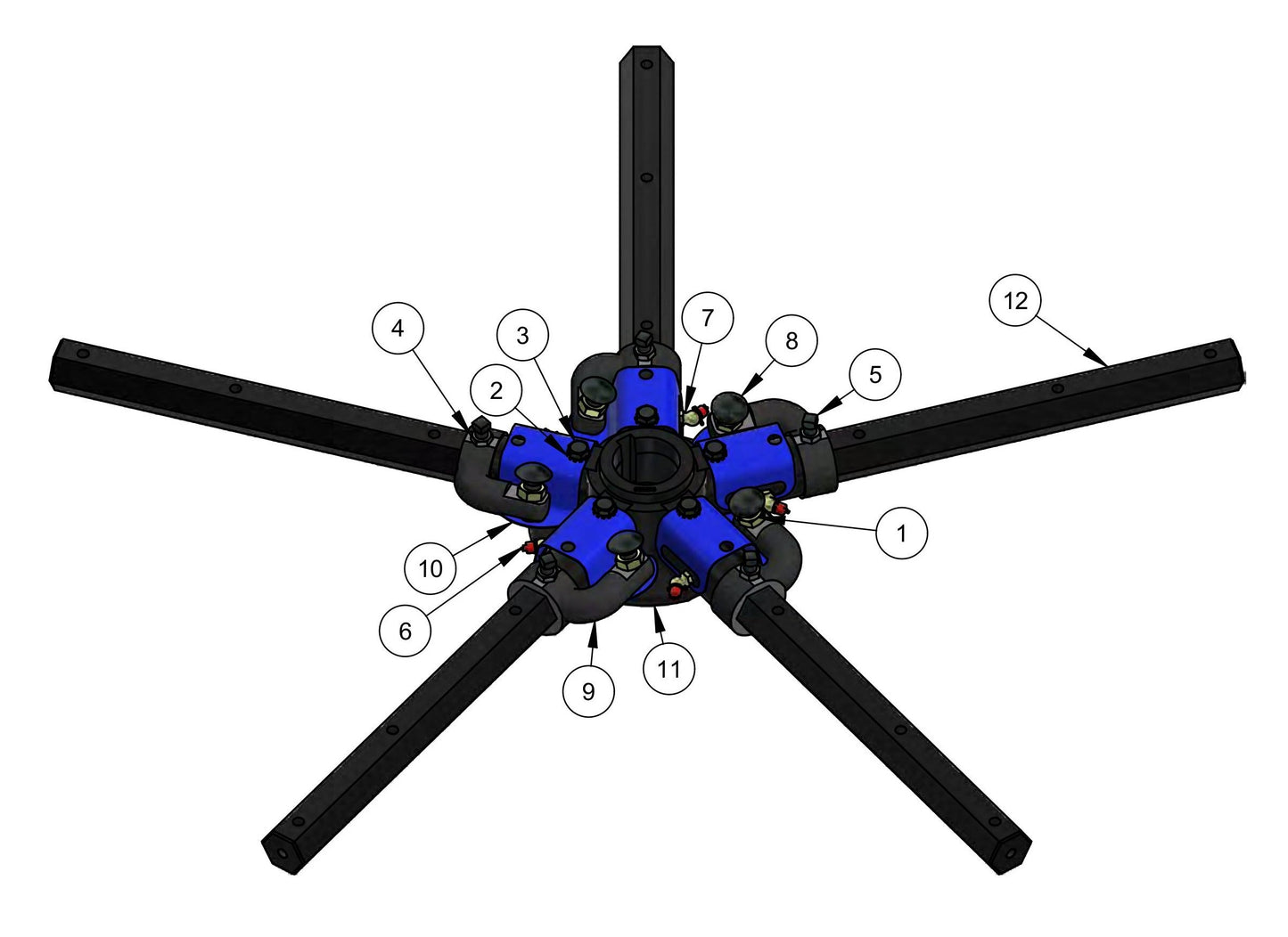 MSP475 Spider Assembly-Left Hand Parts by Allen Engineering
