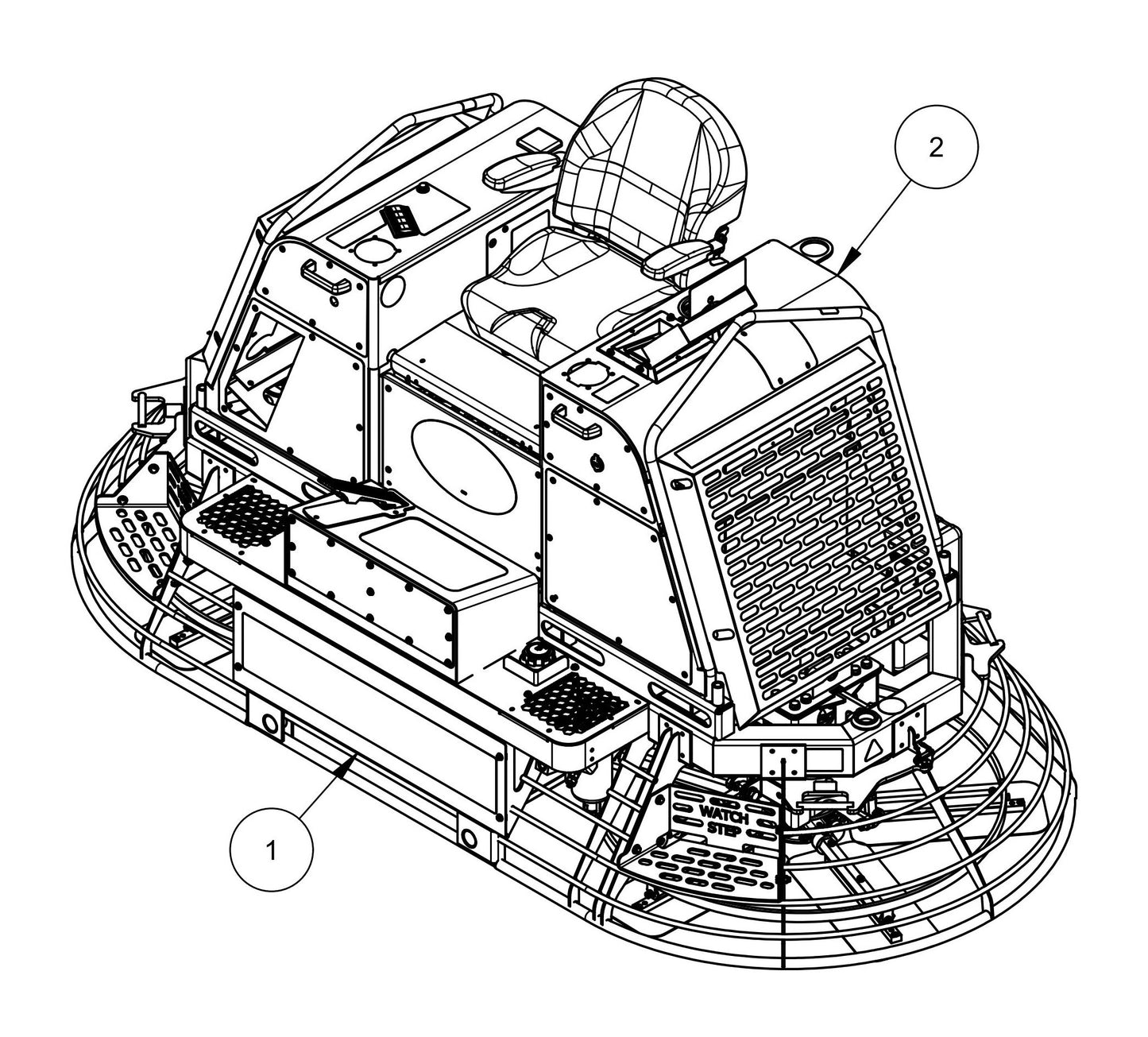 HDX600 (5-Boss) General Arrangement Assembly Parts
