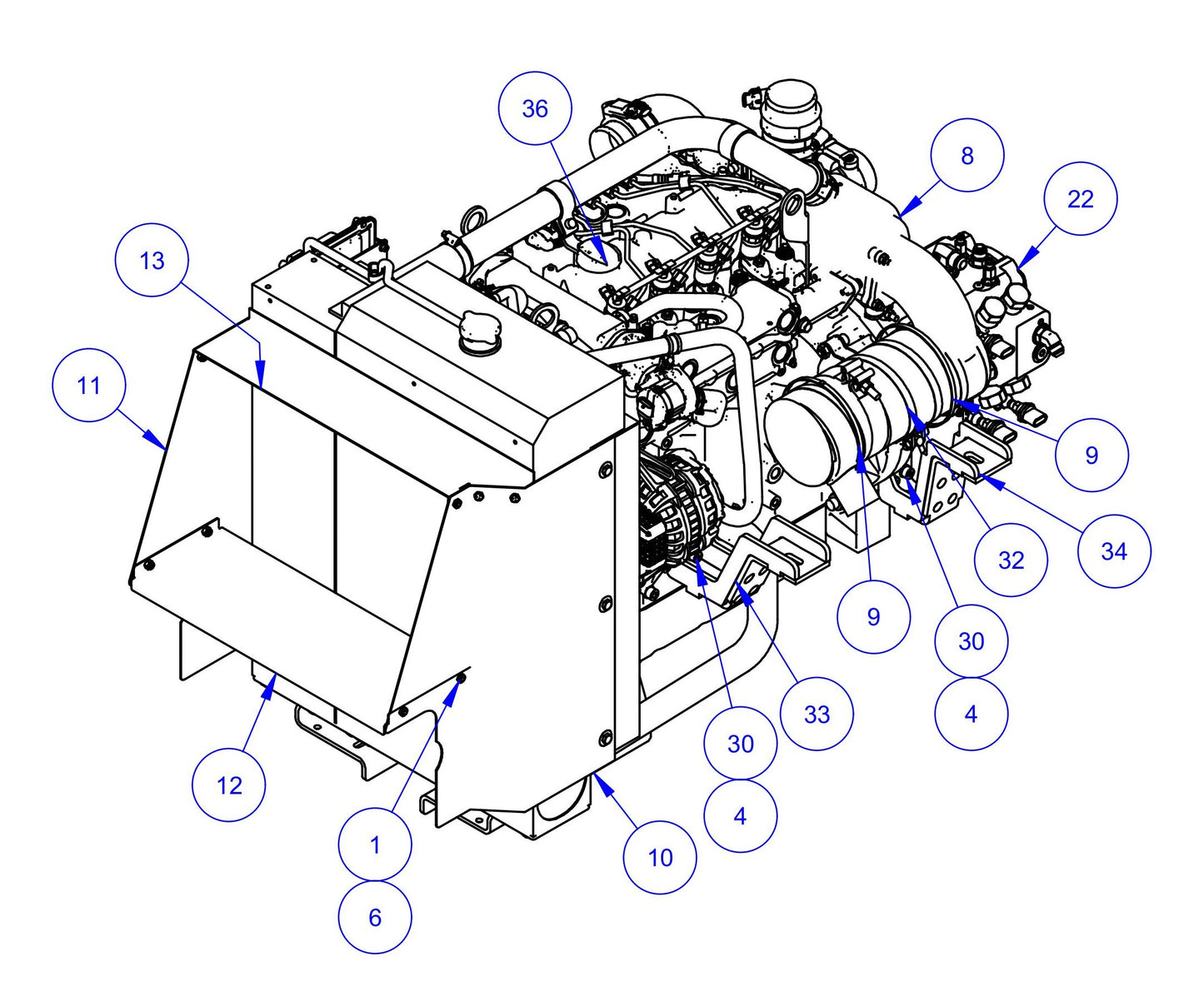 HDX780 Engine Assembly-2 Parts