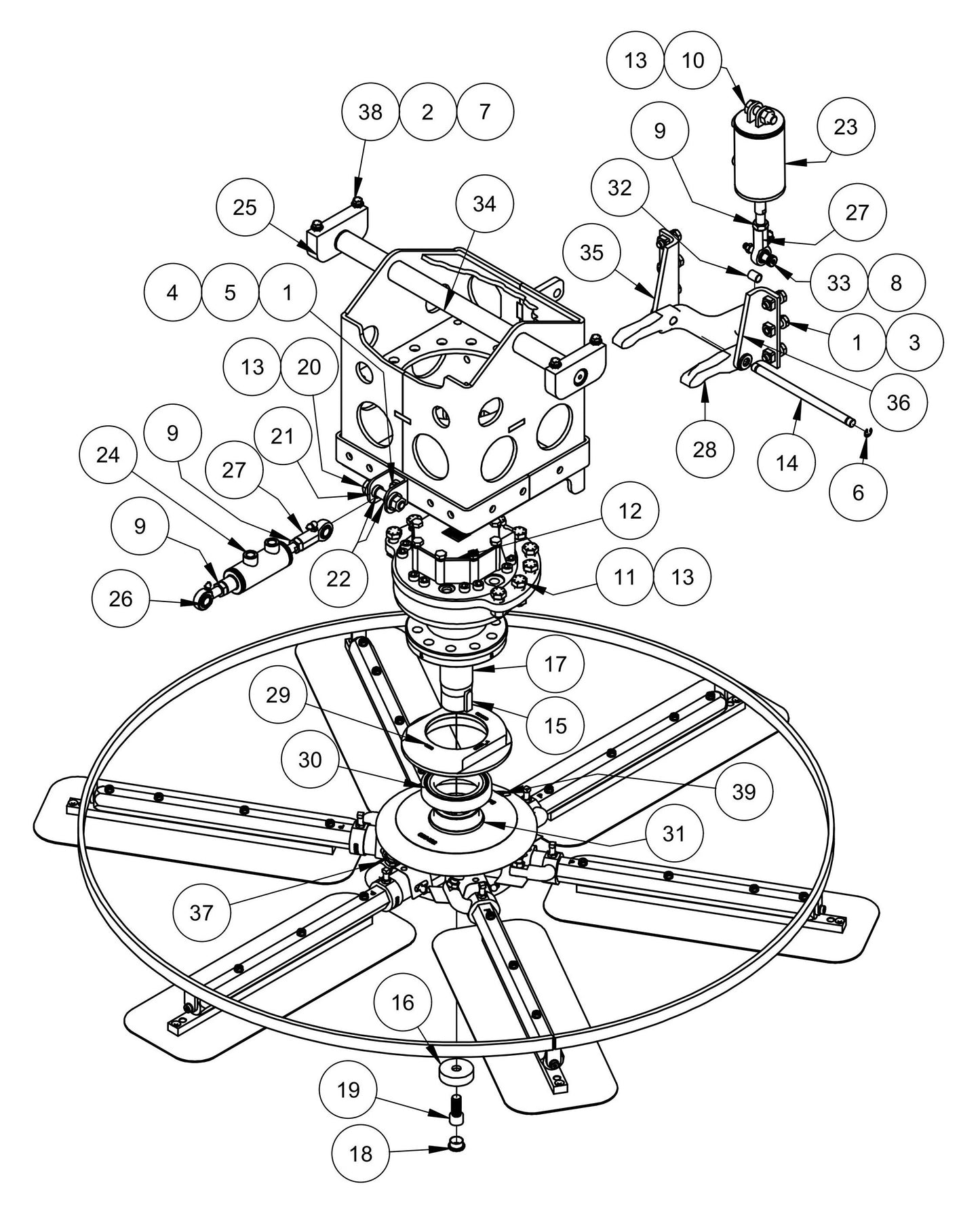 HDX780 Rotor Assembly-Right Hand Parts