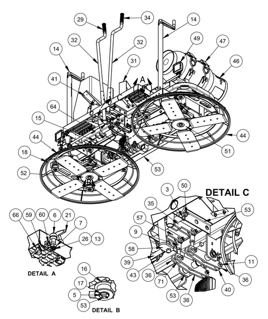RP235 Lower Unit Assembly-1 Parts by Allen Engineering