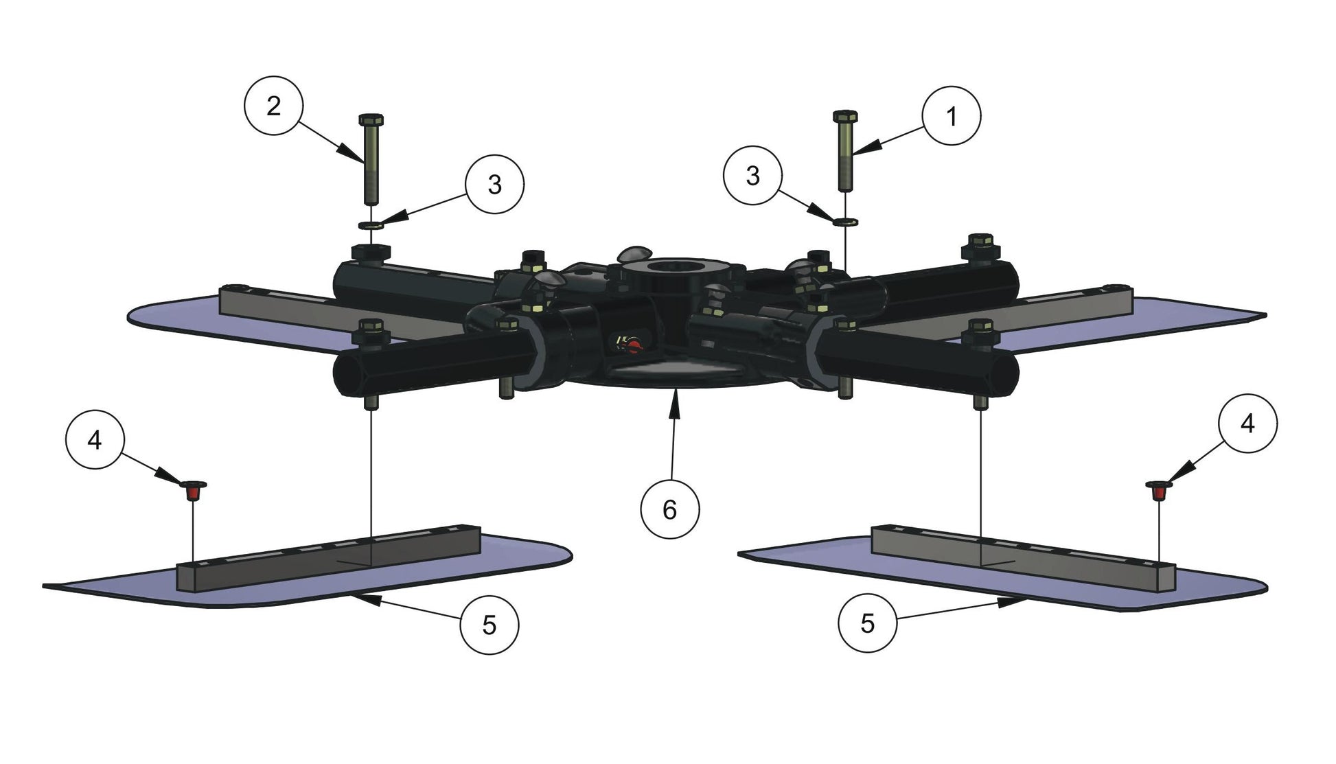 RP245 Lower Rotor Assembly-Right Hand Parts
