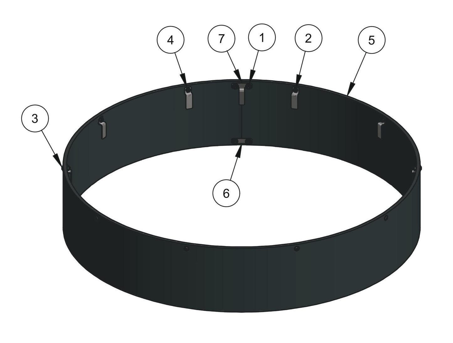 RP245 Polishing Skirt Assembly Parts