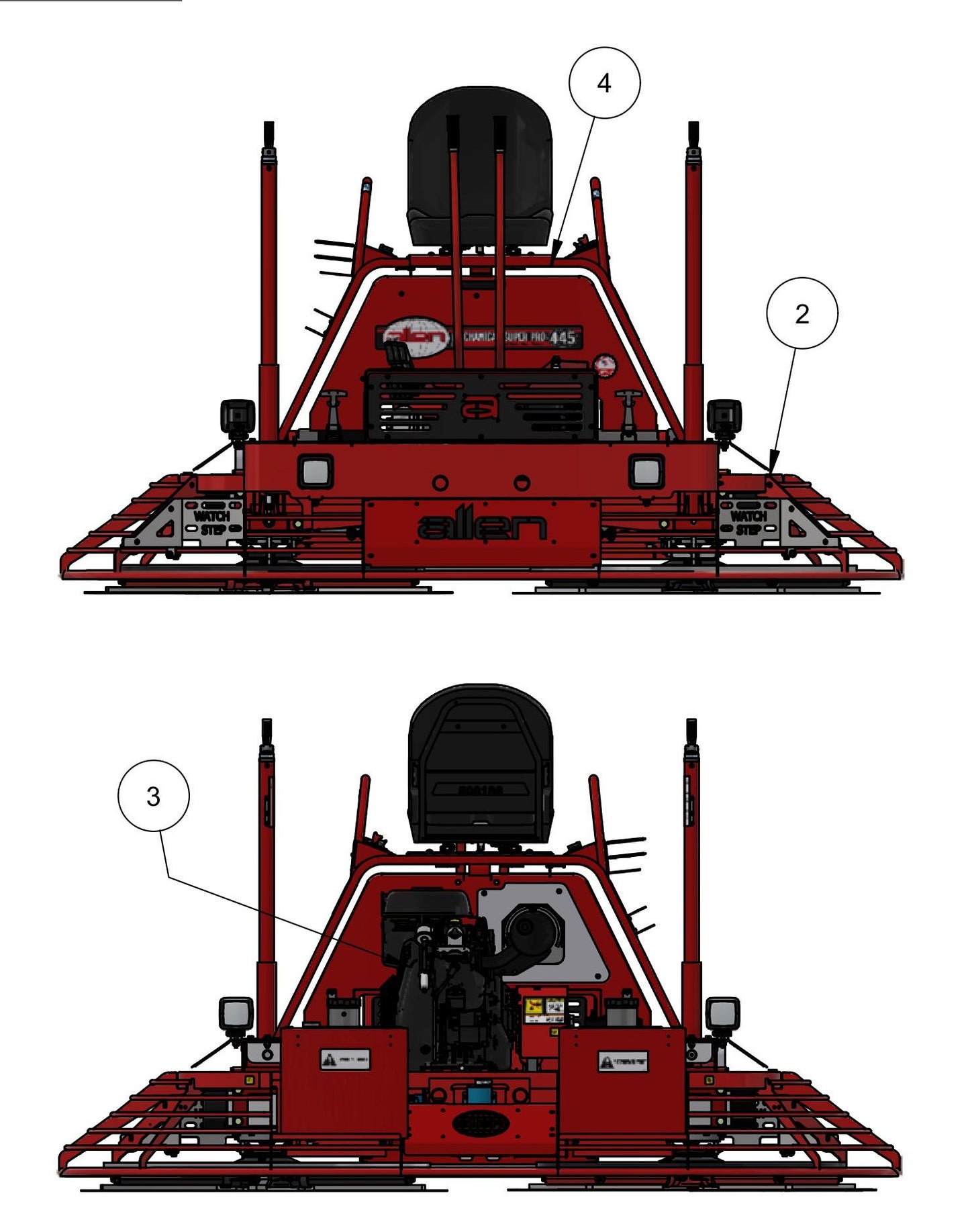 MSP445 General Arrangement w/ Vanguard Engine Assembly Parts
