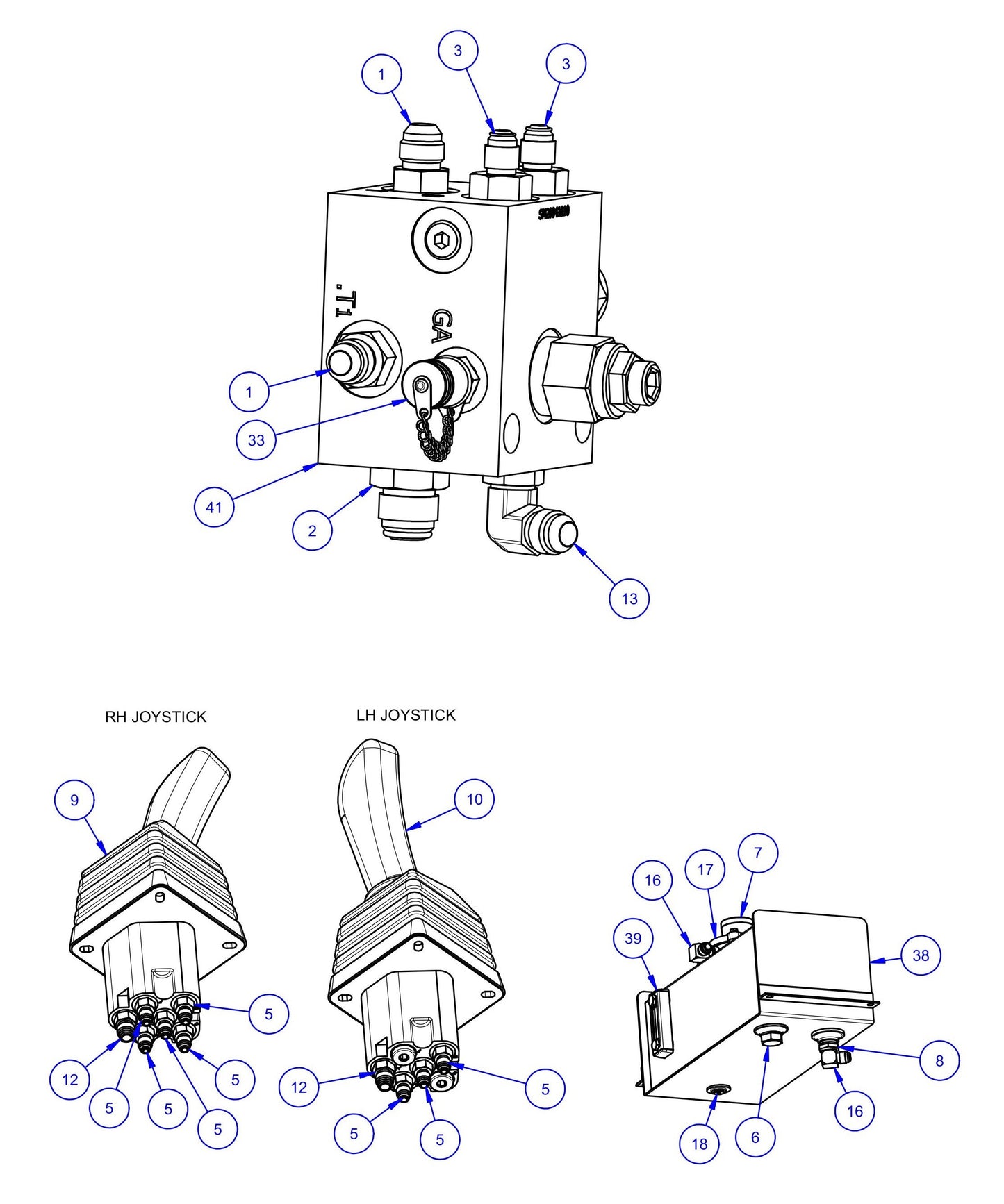 MSP455 Hydraulics Assembly-1 Parts by Allen Engineering