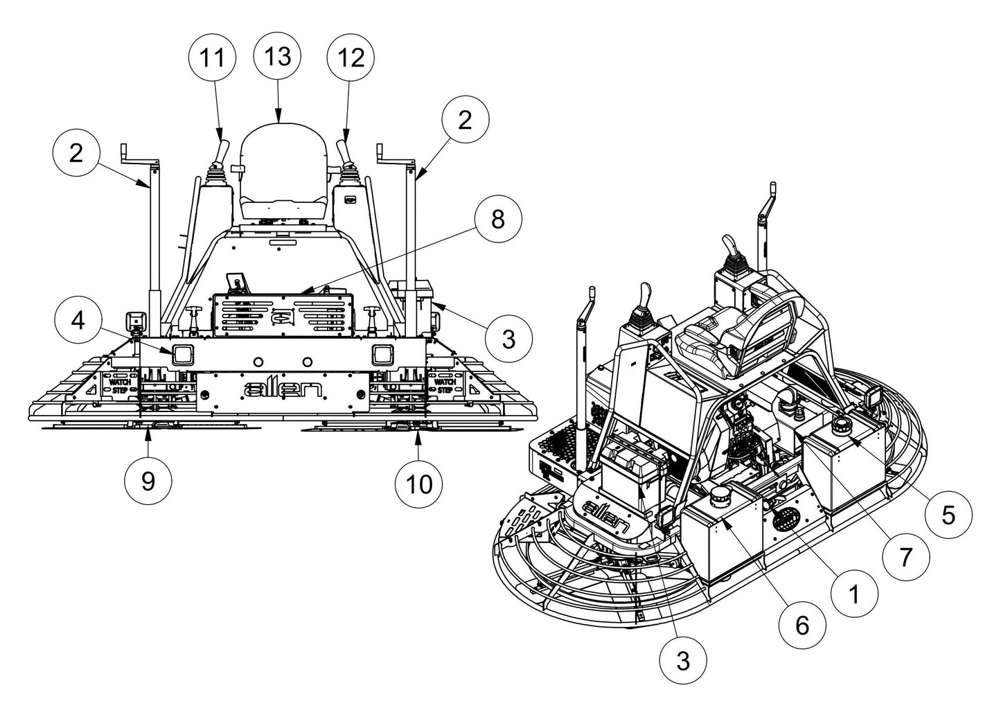 MSP455 General Arrangement Assembly-2 Parts