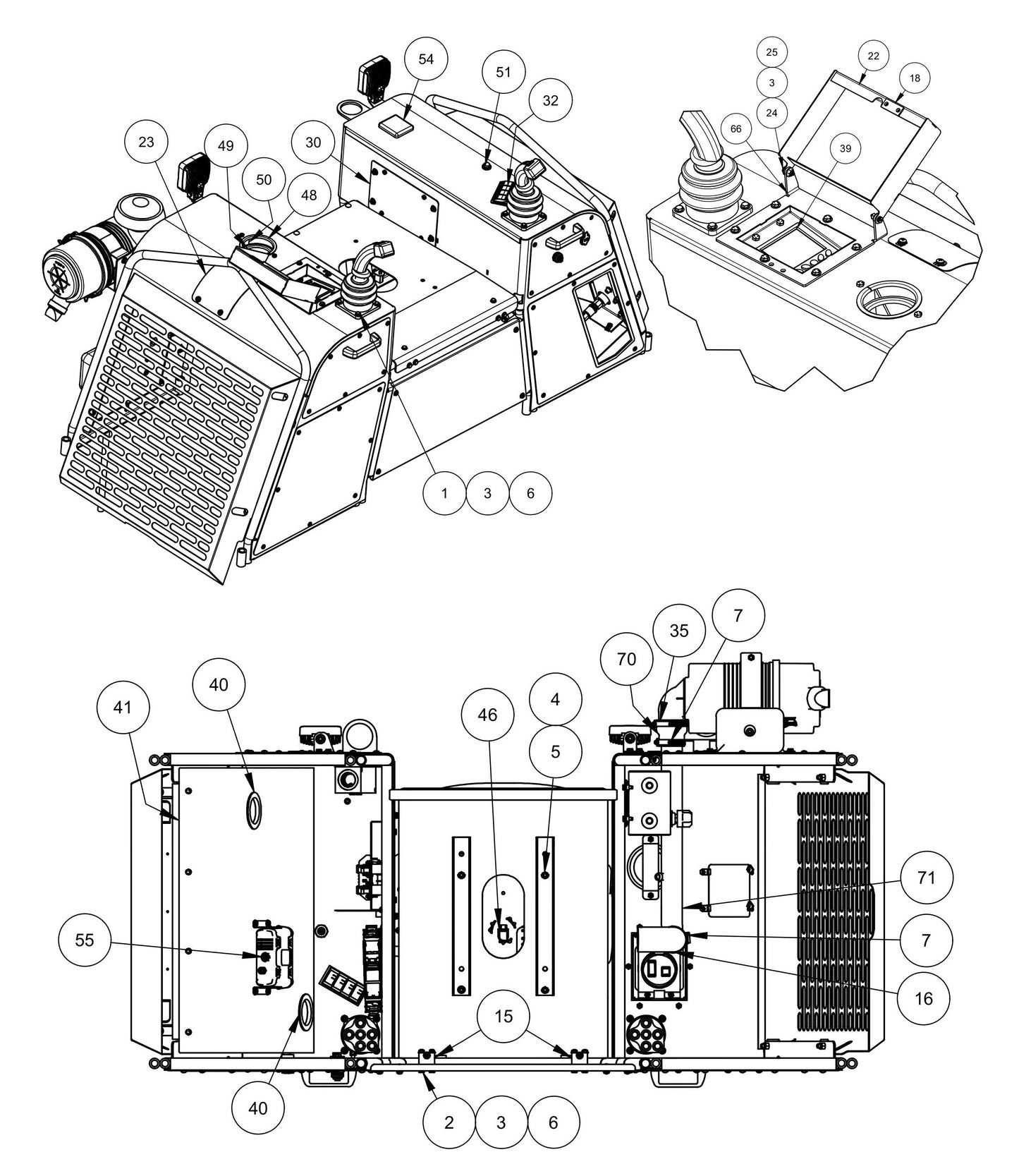 HDX705 Seat Frame Assembly-2 Parts