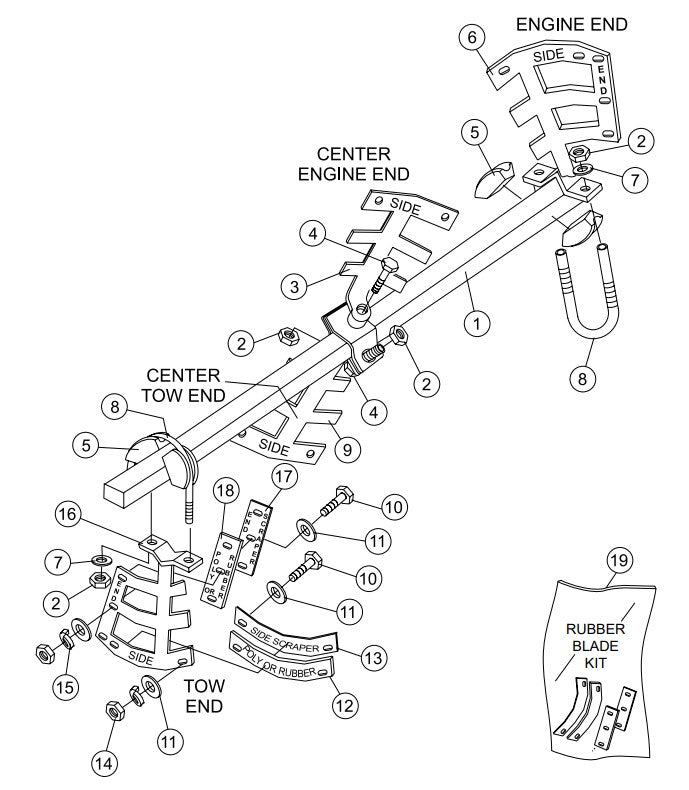 Paddle Shaft Assembly Parts- WM63H5, WM63H8, WM63E HONDA GX160UT1HX2/GX240UT1HA2 GASOLINE ENGINES
