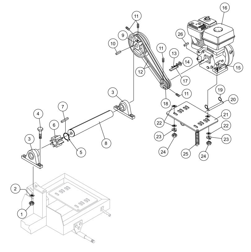 Engine Assembly Parts- WM63H5, WM63H8, WM63E HONDA GX160UT1HX2/GX240UT1HA2 GASOLINE ENGINES