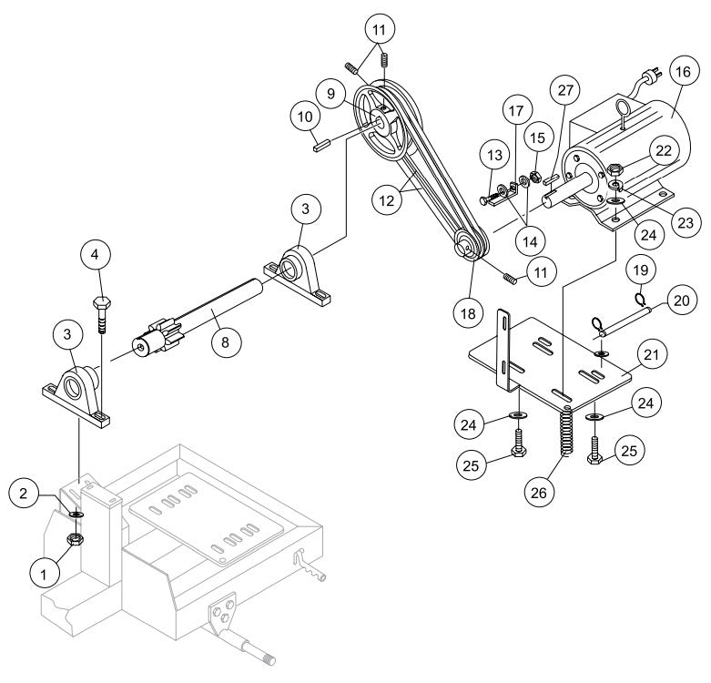 Electric Motor Assembly Parts- WM63H5, WM63H8, WM63E HONDA GX160UT1HX2/GX240UT1HA2 GASOLINE ENGINES