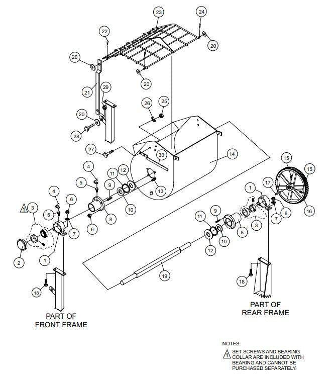 Steel Tub Assembly Parts-WM63SLF MPOWER 177F-BH 9.0 HP GASOLINE ENGINE