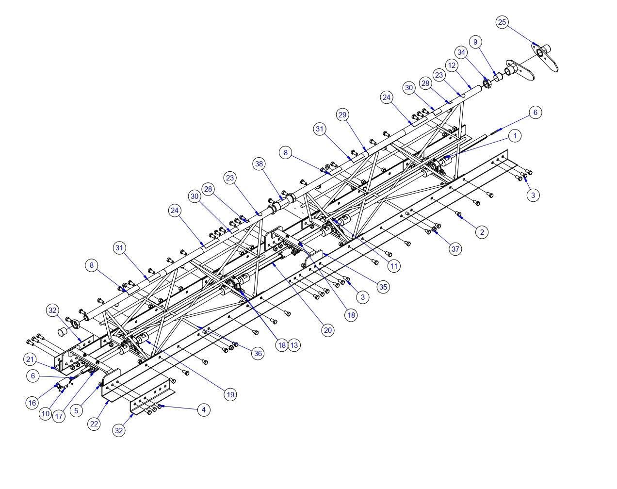 SE12 10 Foot Section Assembly Parts By Allen Engineering