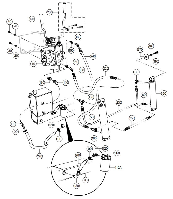 Hydraulic Assembly 1 Parts- PRO20 VANGUARD 18HP GASOLINE ENGINE