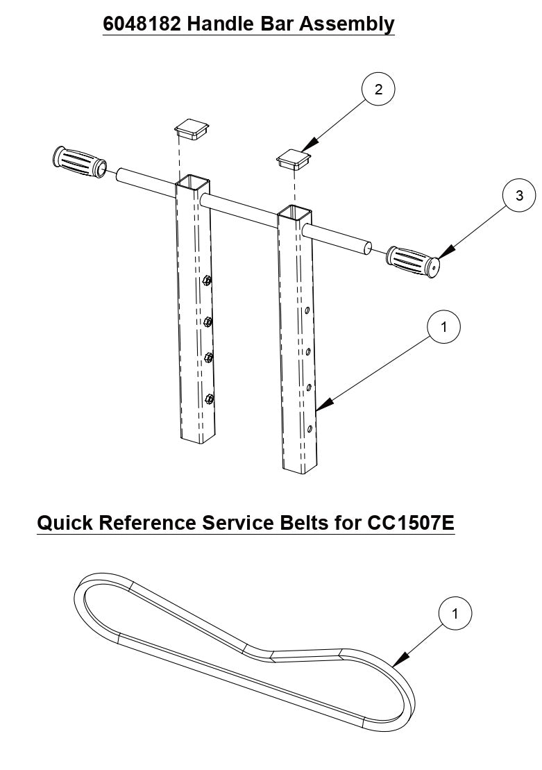 CC1507E Handle Bar Assembly