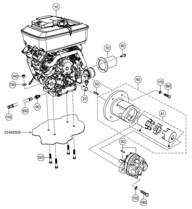 Engine Assembly Parts- PRO20 VANGUARD 18HP GASOLINE ENGINE