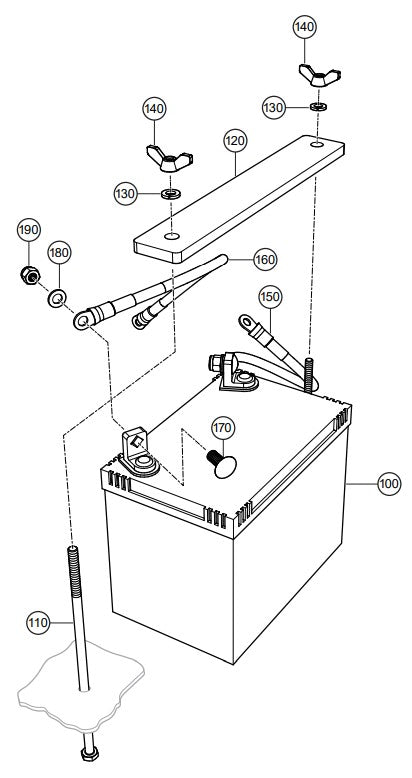 Battery Assembly Parts- PRO20 VANGUARD 18HP GASOLINE ENGINE