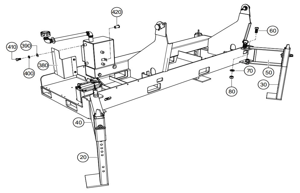 Frame Assembly 2 Parts- PRO20 VANGUARD 18HP GASOLINE ENGINE