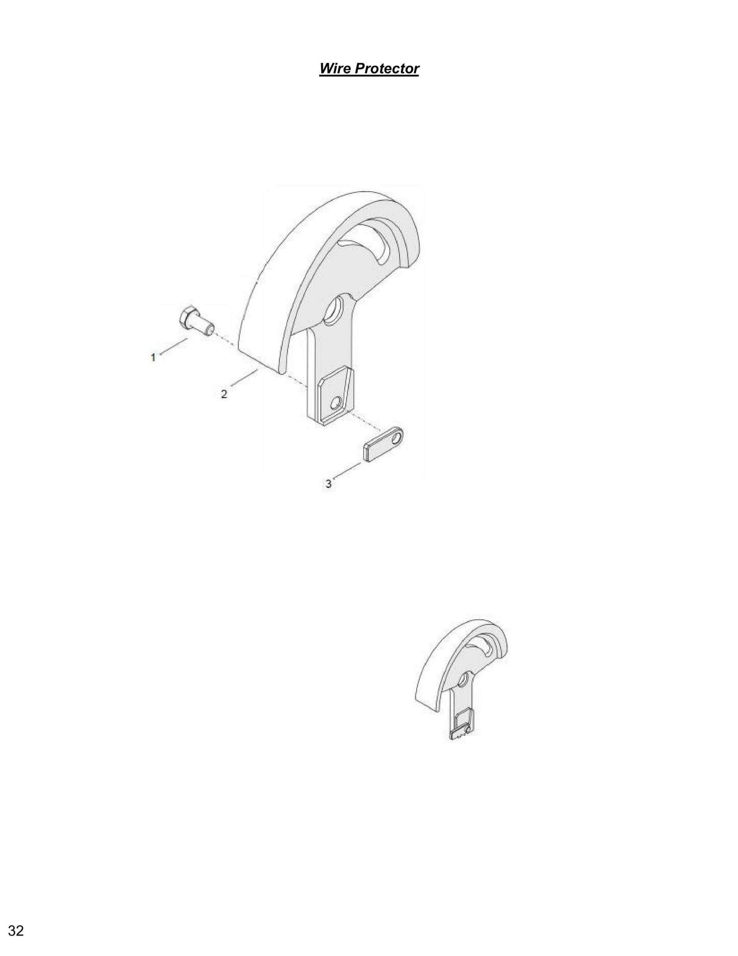 WCU14, WCH17, WCE17 Wire Protector Parts
