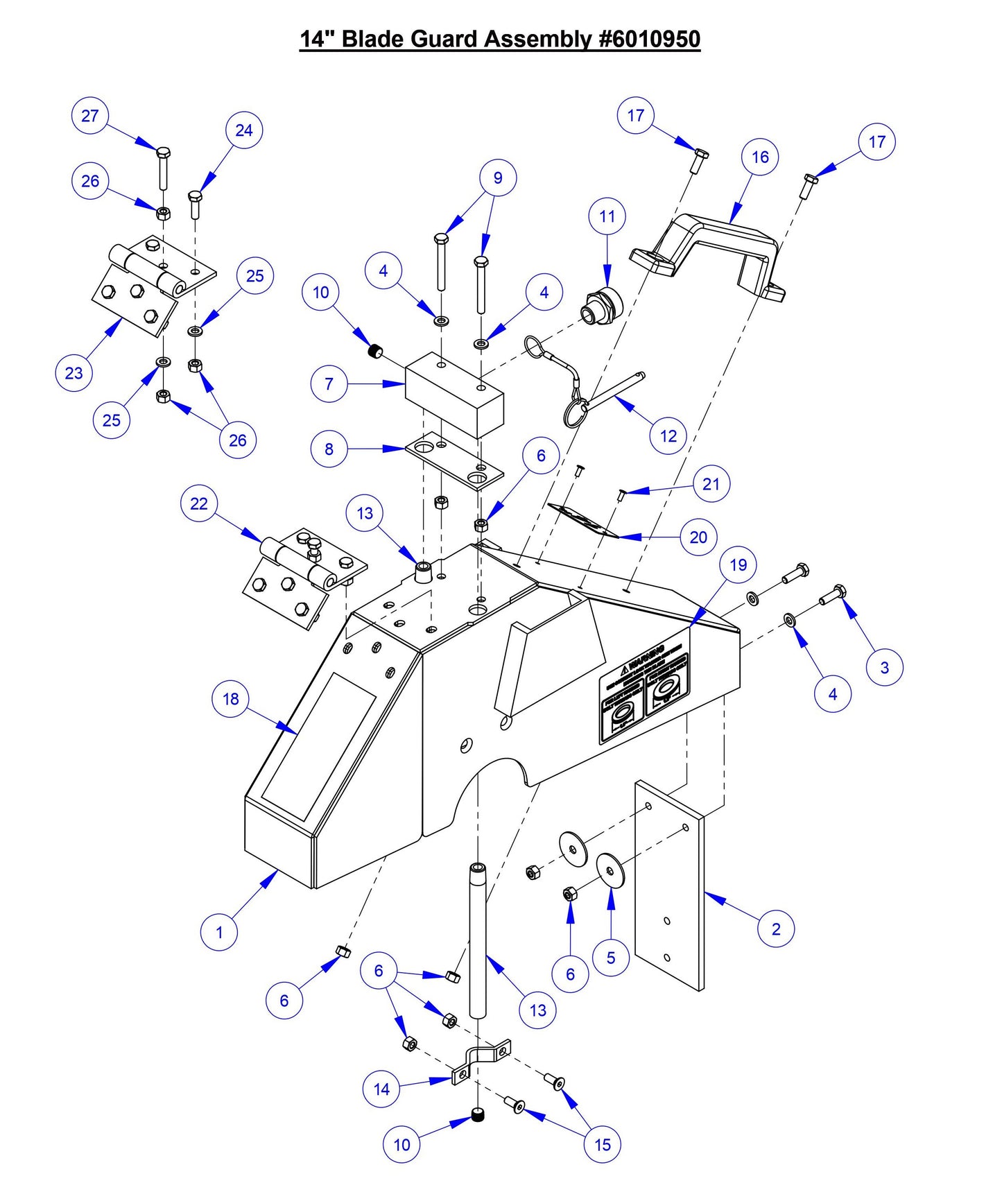 CC5049 14'' Blade Guard Assembly