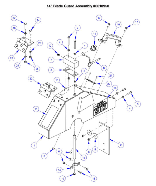 CC5049 14'' Blade Guard Assembly