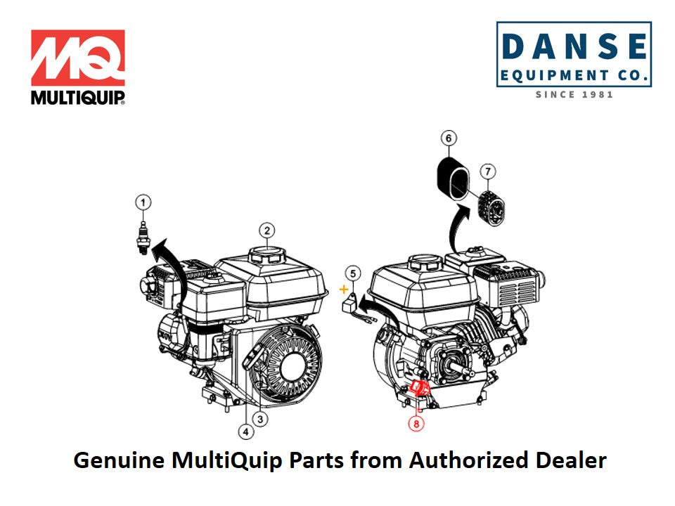 15600Z0T810 Cap Assy., Oil Filler For Honda GX160UT2QX2 Fits J3036H55 Series Whiteman Walk-Behind Power Trowels By Multiquip