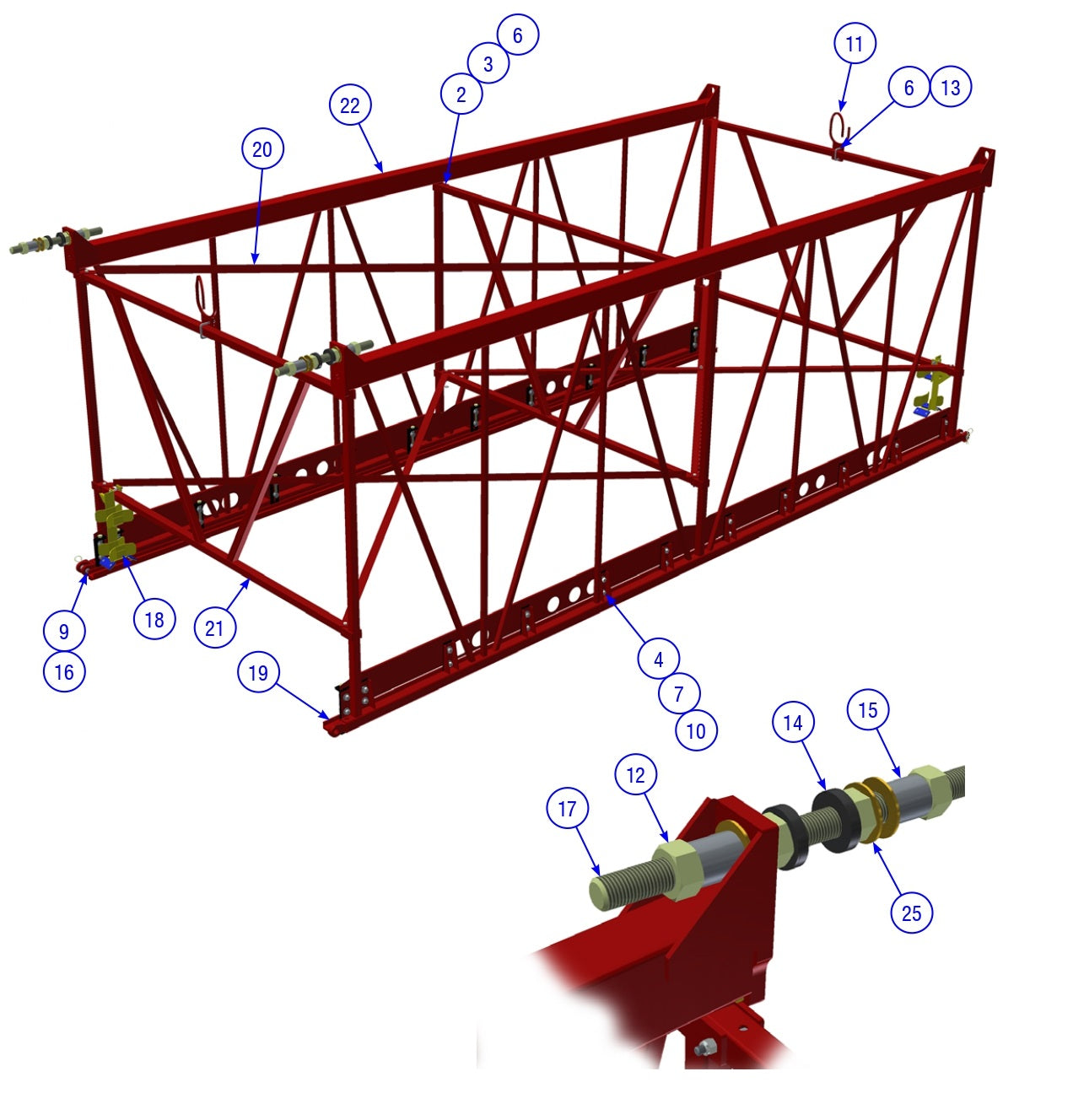 BDF6048B 15’, 66" Transition Assembly Parts by Allen Engineering