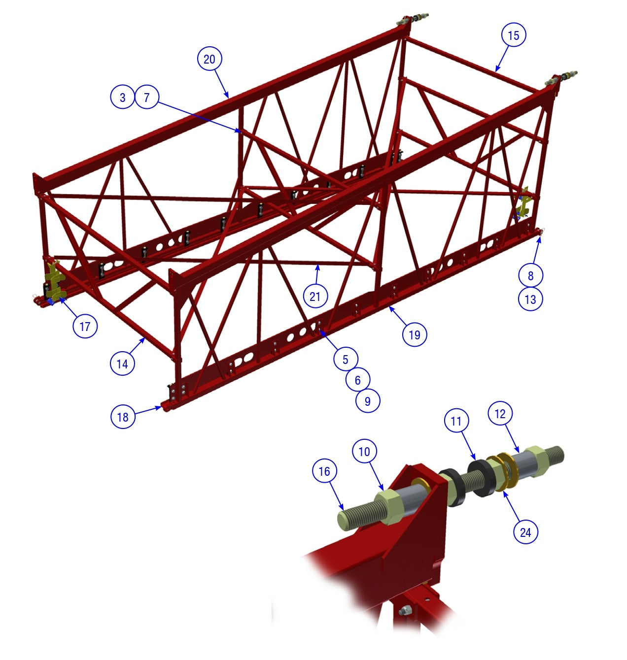 BDF6048B 15’ Transition Assembly Parts by Allen Engineering