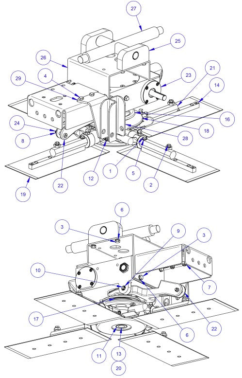 MP245 (pre 2021) RH Rotor Assembly Parts by Allen Engineering
