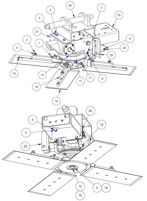 MP245 (pre 2021) LH Rotor Assembly Parts by Allen Engineering