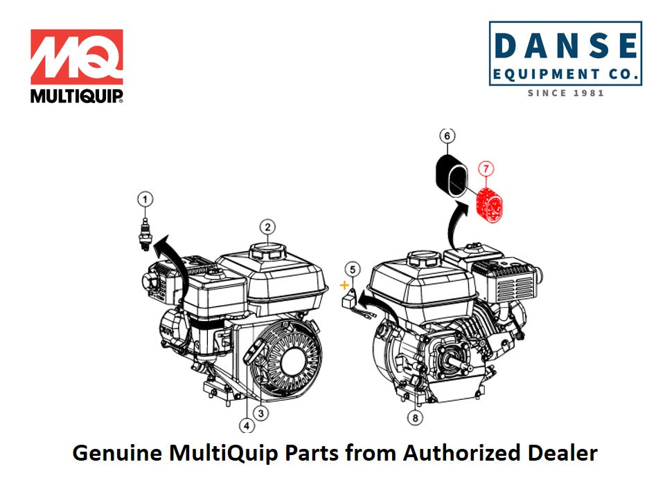 17210ZE1517 Element A/C For Honda GX160UT2QX2 Fits JH55C Series Whiteman Walk-Behind Power Trowels By Multiquip