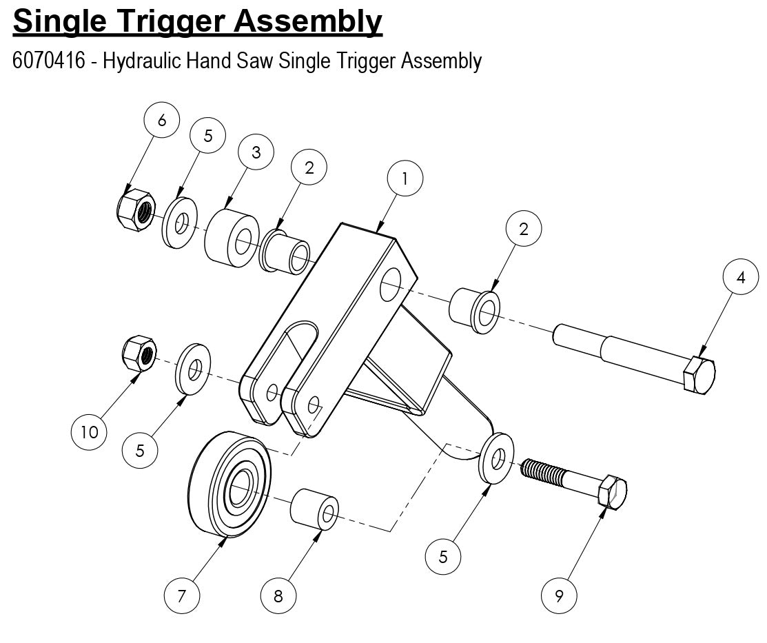 HS-20-F-8 Single Trigger Assembly