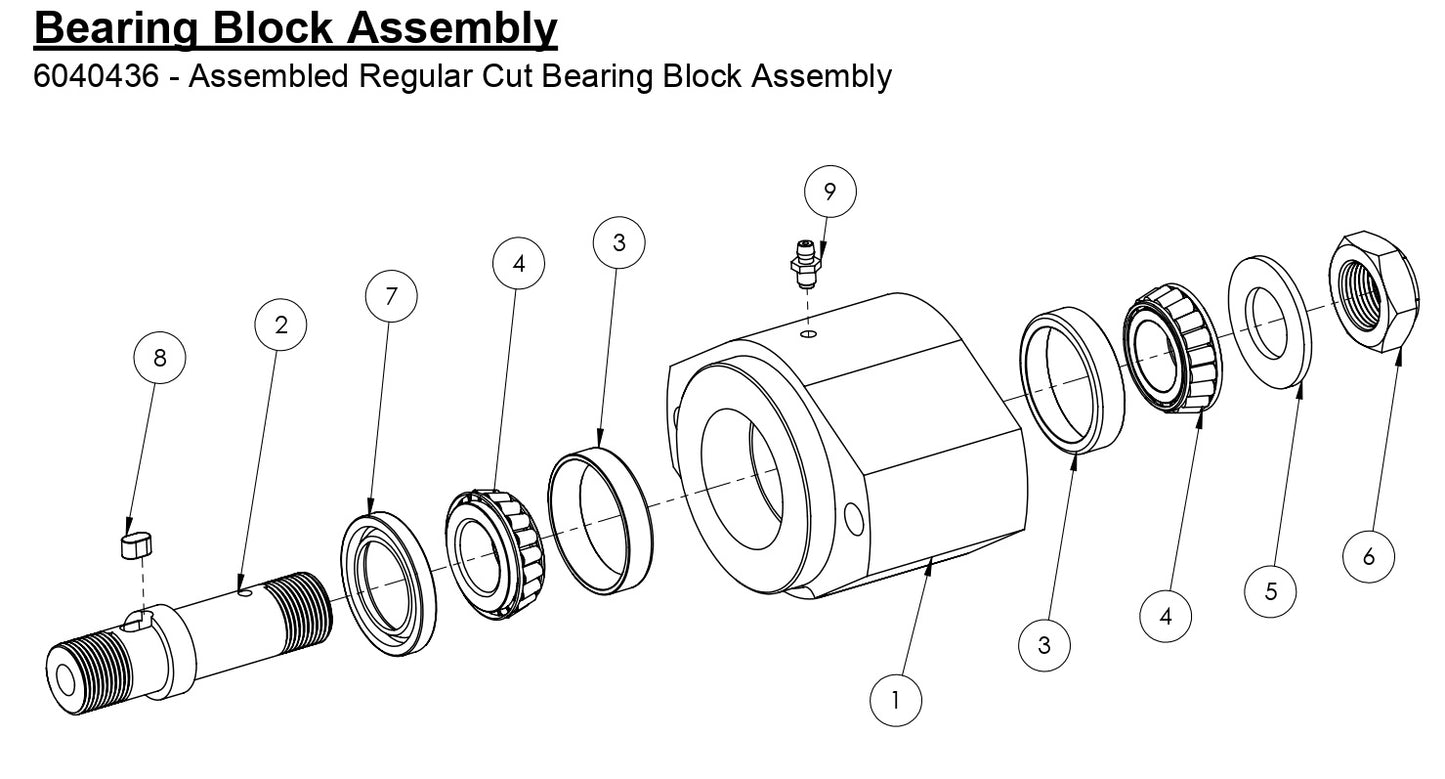HS-20-8 Bearing Block Assembly