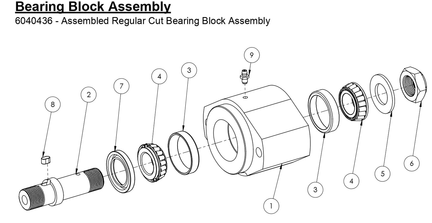 HS-16-10 Bearing Block Assembly