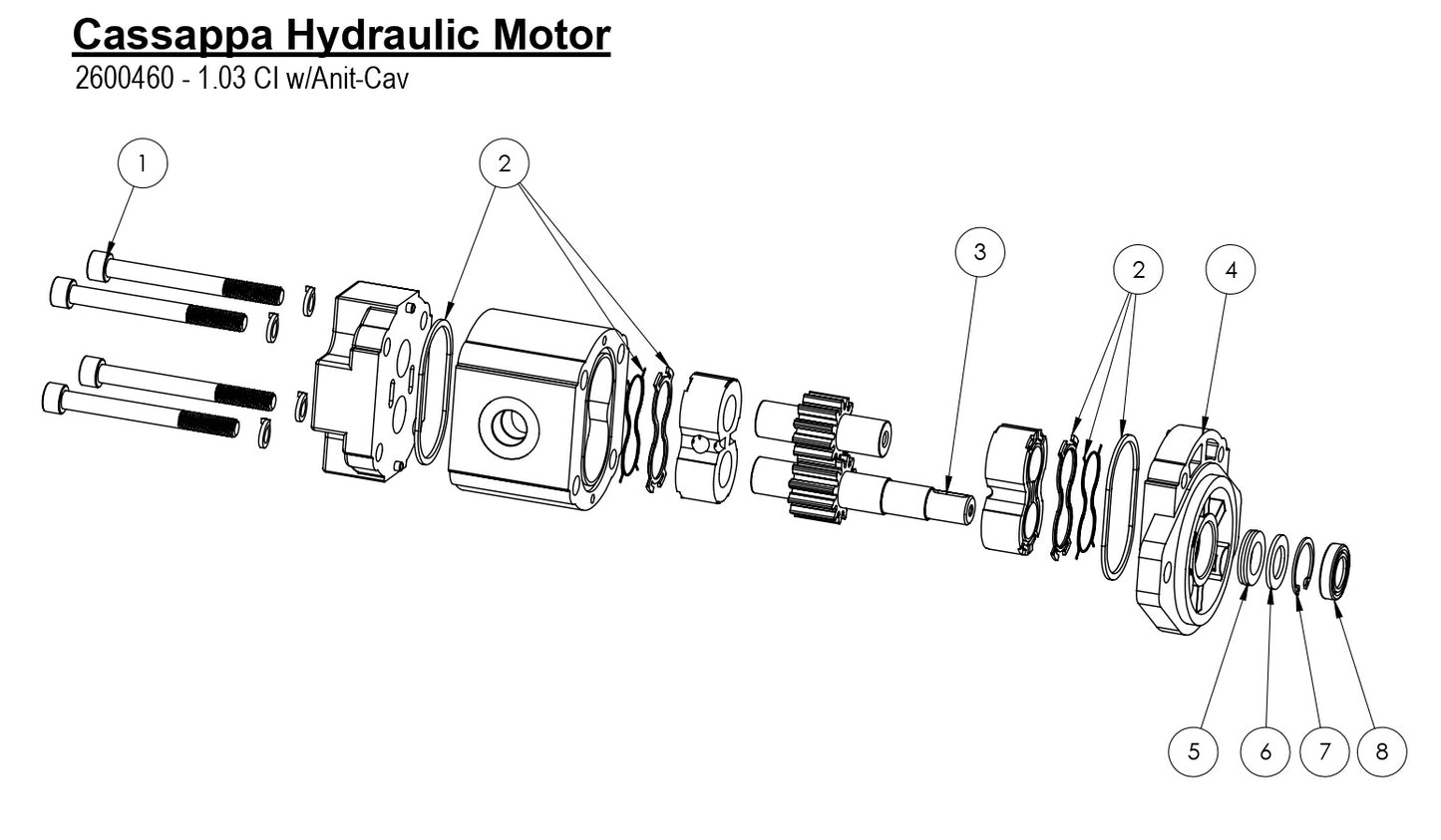 HS-16-10 Cassappa Hydraulic Motor