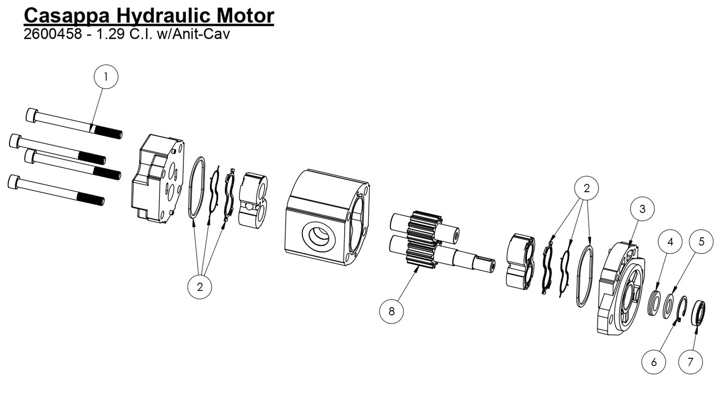 HS-16-12 Casappa Hydraulic Motor