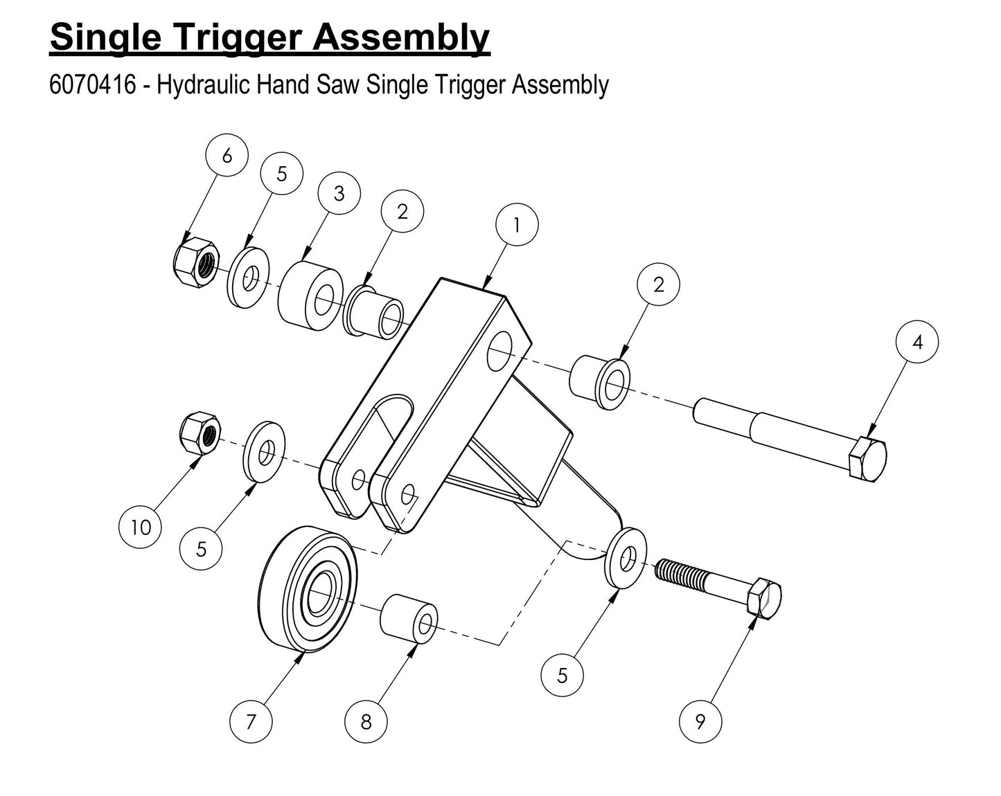 HS-24-F-10 Single Trigger Assembly Parts