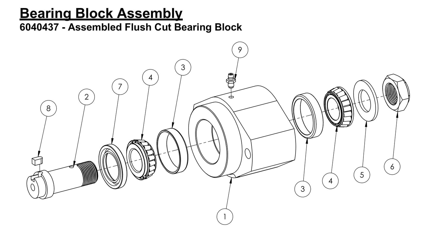 HS-24-F-10 Bearing Block Assembly Parts
