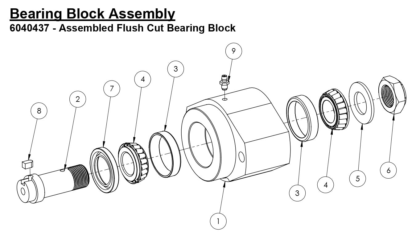HS-20-F-12 Bearing Block Assembly