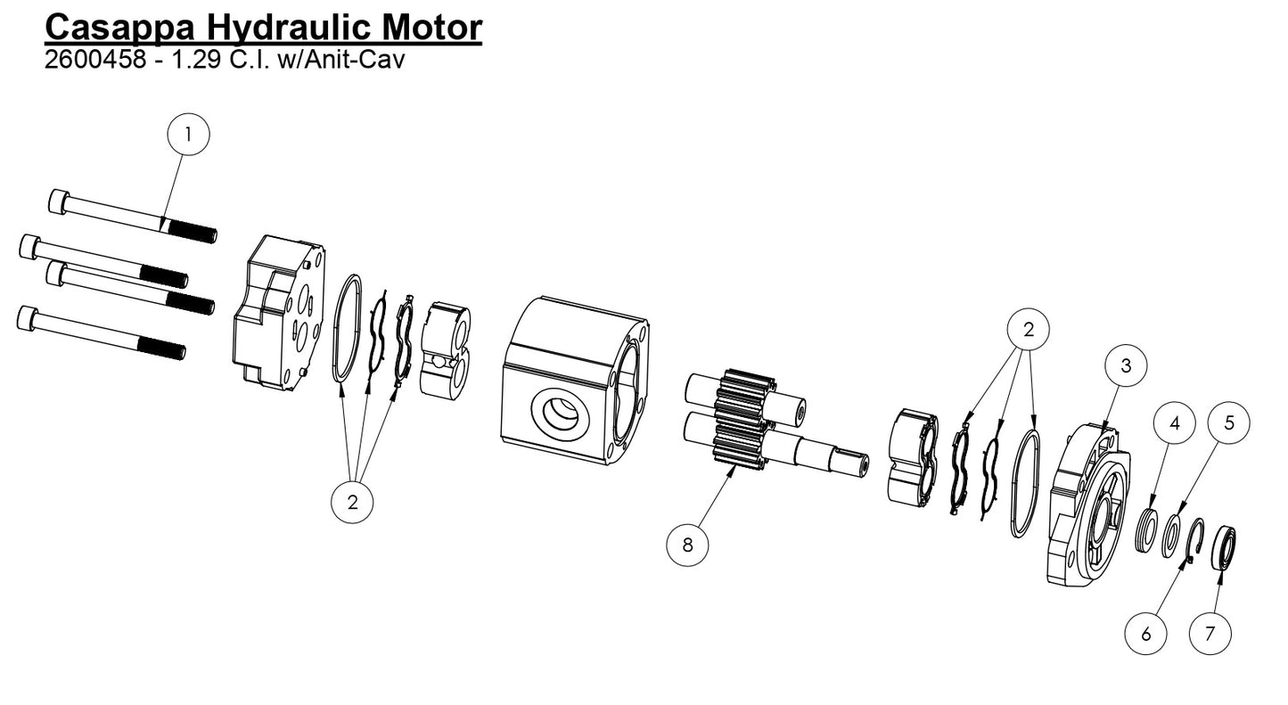 HS-20-F-12 Casappa Hydraulic Motor