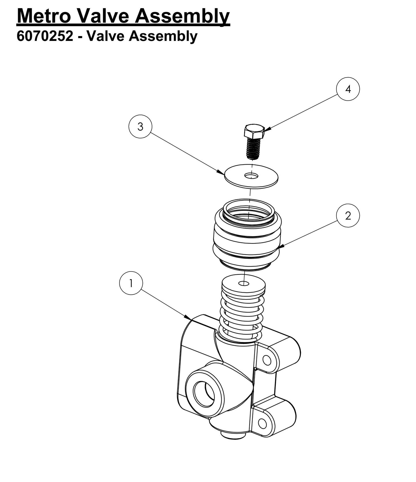 HS-20-F-15 Metro Valve Assembly Parts