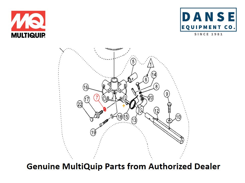 1875 Washer For BA-Series Whiteman Walk-Behind Power Trowels By Multiquip