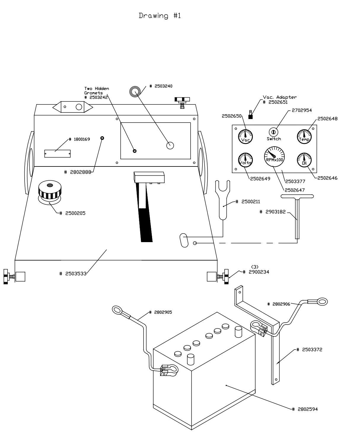 CC-DC-SS Parts List Drawing - 1
