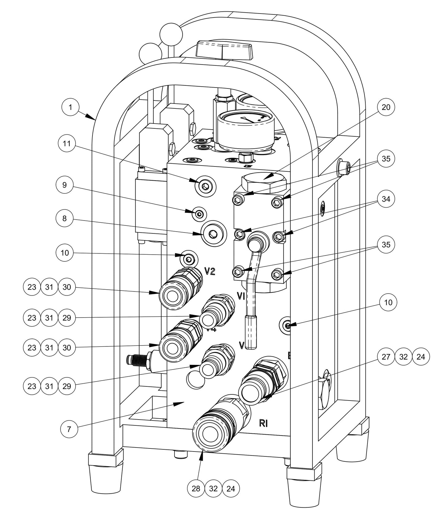 BS-2 Remote Control (Left Side) Parts