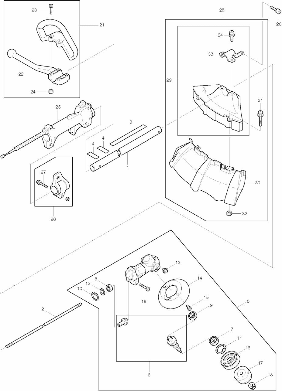 RBC2510 String Trimmers Assembly Part-1 by Makita