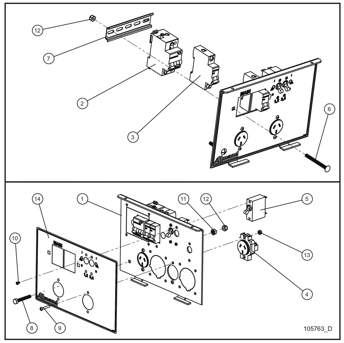 V Series Night-Lite Pro II 2-10AMP Outlet Package Australian Parts By Allmand