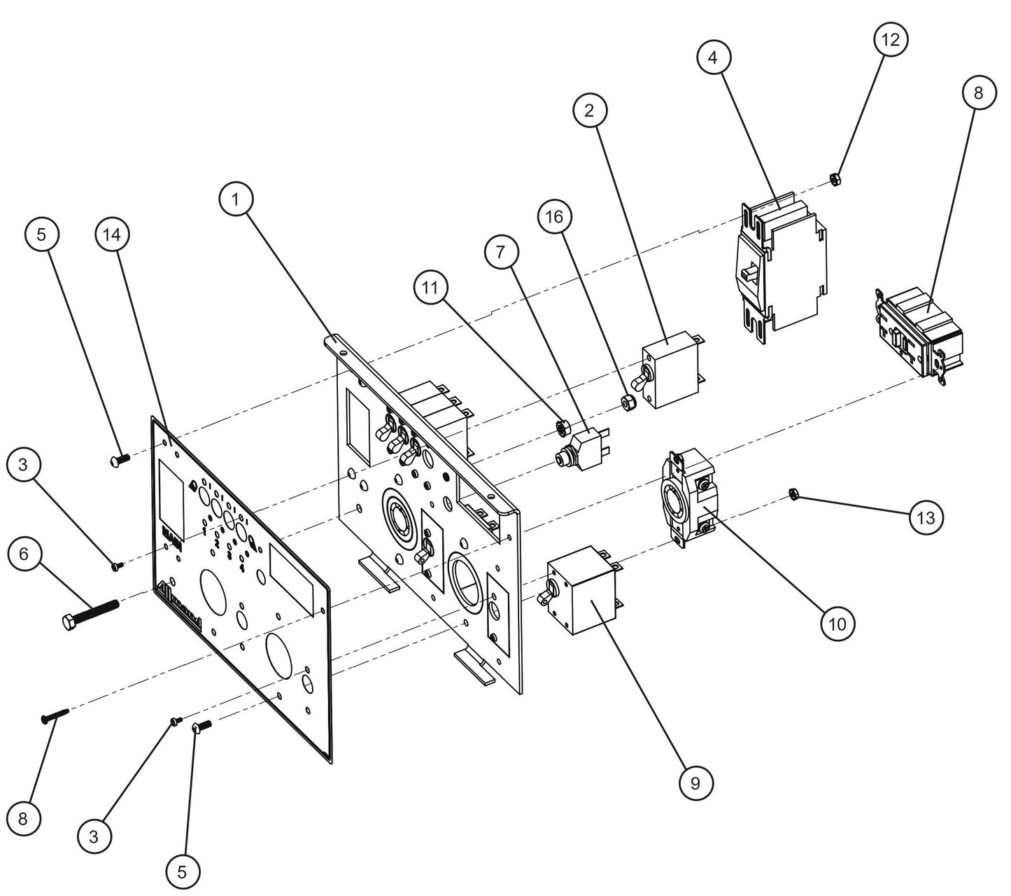 V Series Night-Lite Pro II 2-30AMP Twistlock 1-20AMP GFCI Outlet Package Parts By Allmand