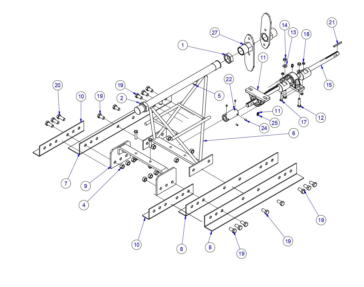 SE12 2.5 Foot Section Assembly Parts By Allen Engineering