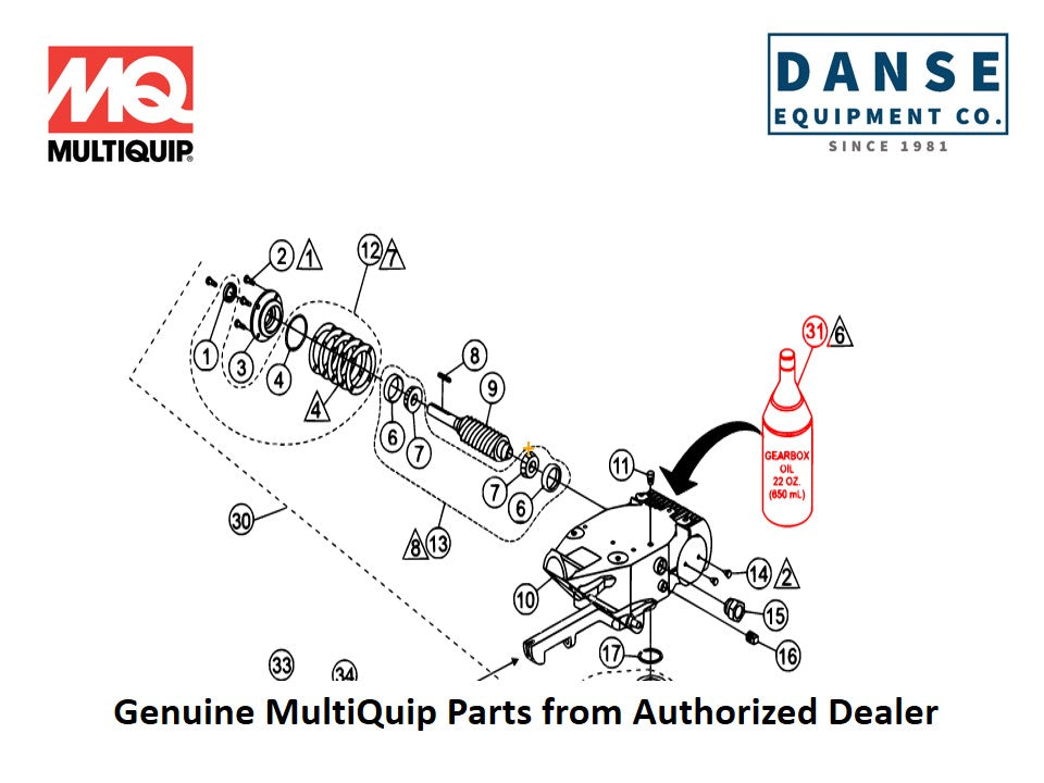 20111 Gearbox Lubricant For JS60C Series Whiteman Walk-Behind Power Trowels By Multiquip