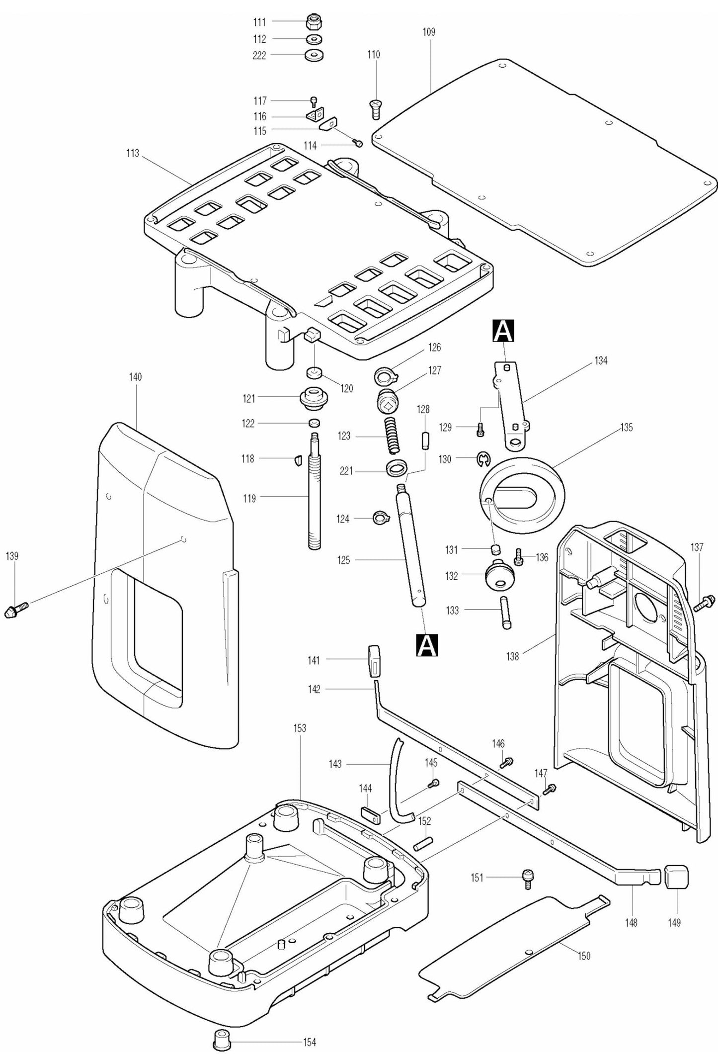 2030S 12 Inch Planer Jointer Assembly Parts 2 By Makita